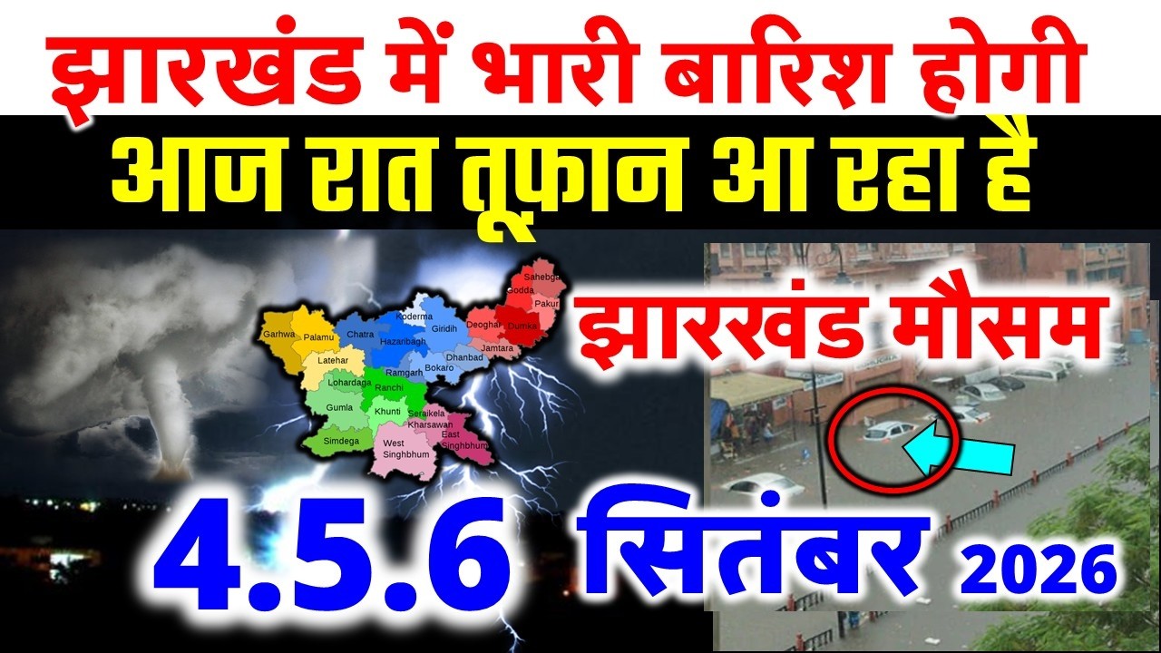 Jharkhand Weather Today August 17, 2026 | Jharkhand Weather Update IMD Alert AI Forecast August 1...