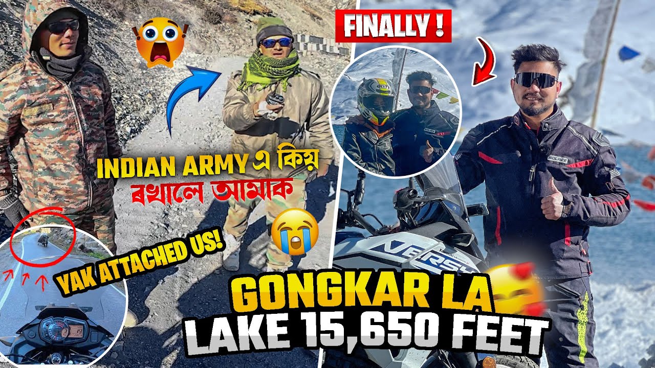 Finally We Reached Gongkarla Lake 15,650ft 🔥 Why Indan Army Stop Us 😥