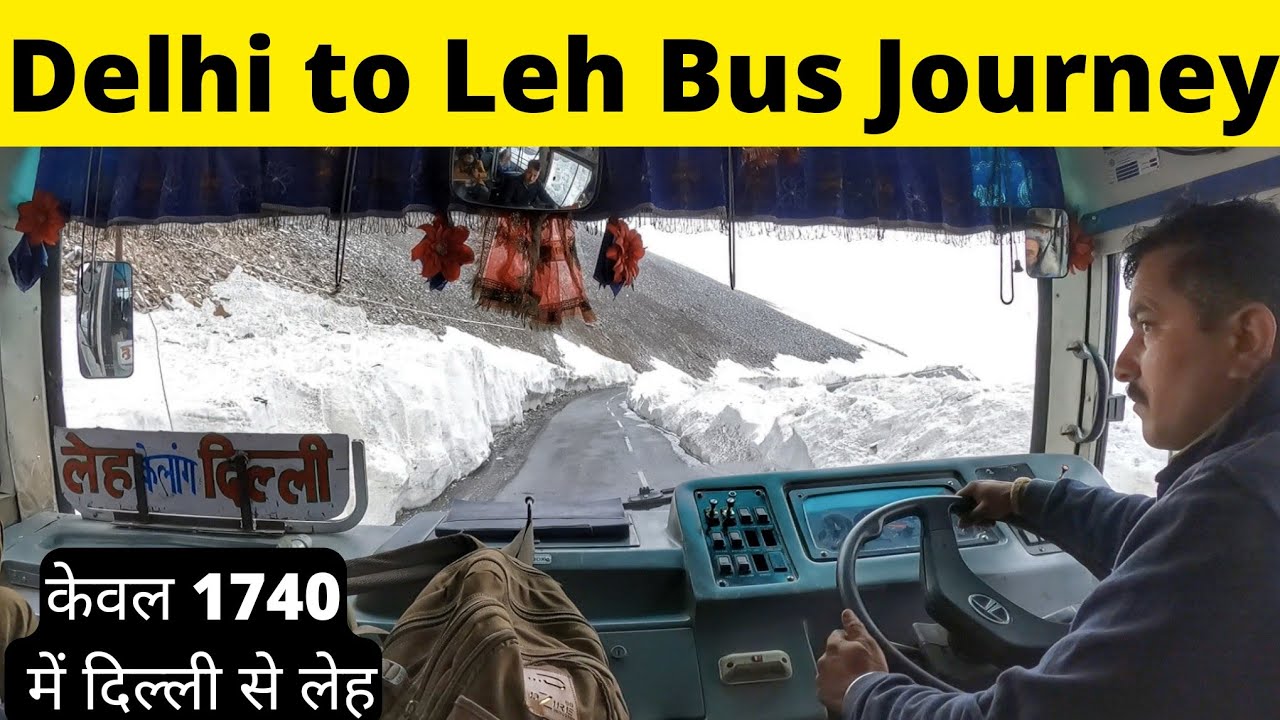 DELHI to LEH Bus | 36 Hours in HRTC Ordinary Bus | दिल्ली से लेह बस सेवा Part-02 #hrtc #ladakh #leh
