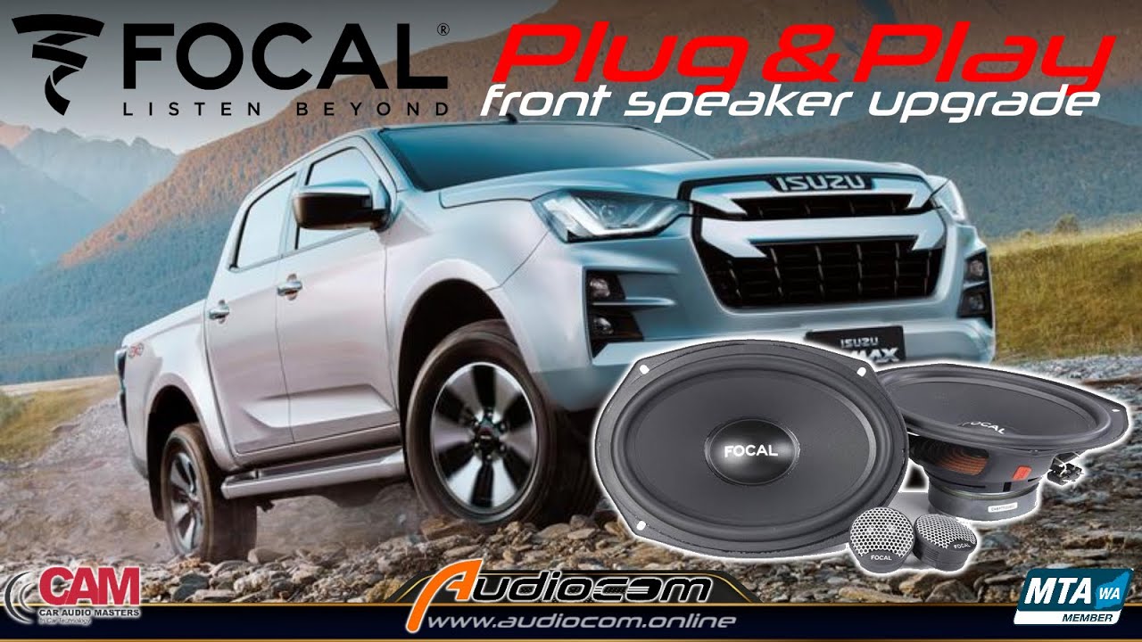 Focal front 6x9 'Split' speaker upgrade for 2021 Isuzu Dmax