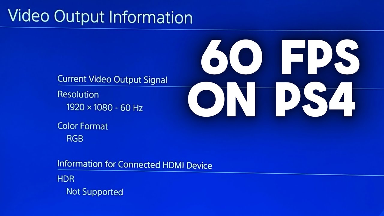 Как получить 60 кадров в секунду на PS4
