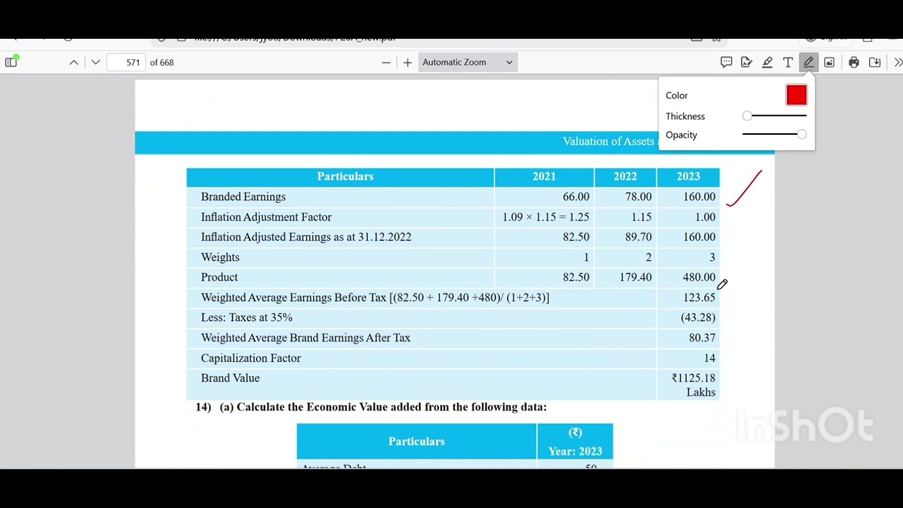 Q.12 and 13 of valuation of assets and liabilities||SPMBV ||ICMAI ||