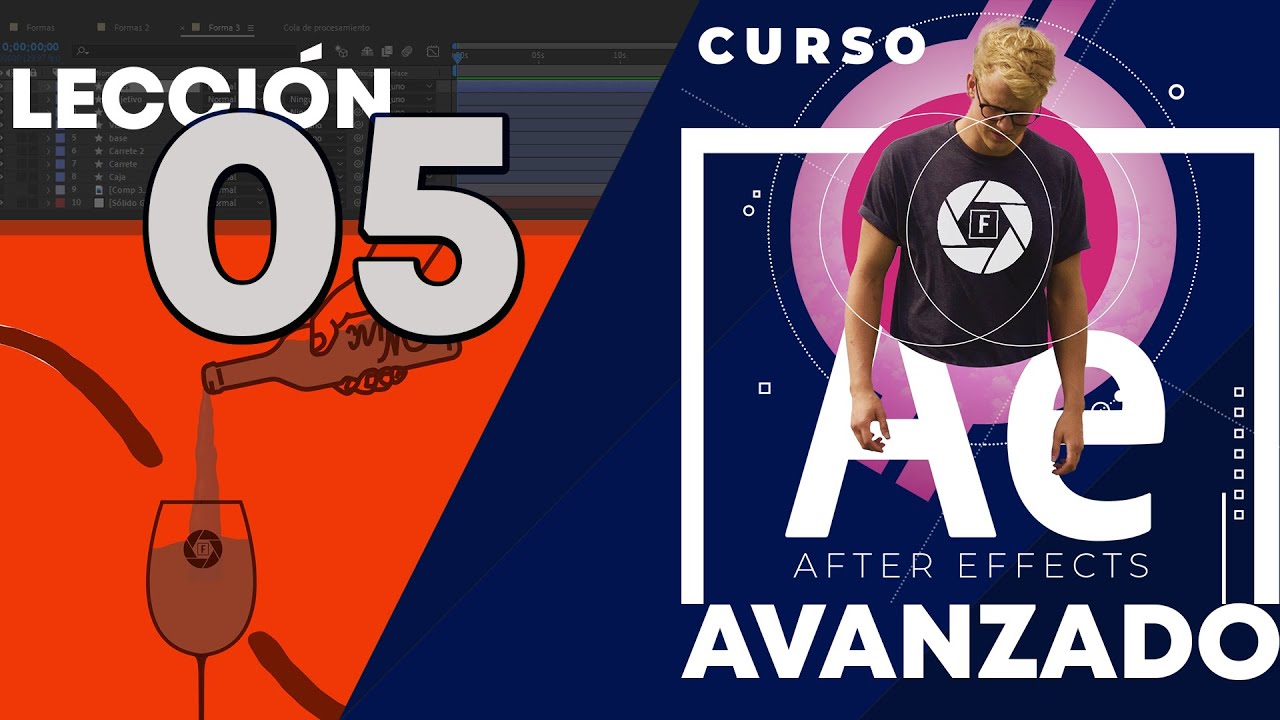 Curso avanzado gratis After Effects, Lección 05: Motion Graphics - Efectos Líquido.