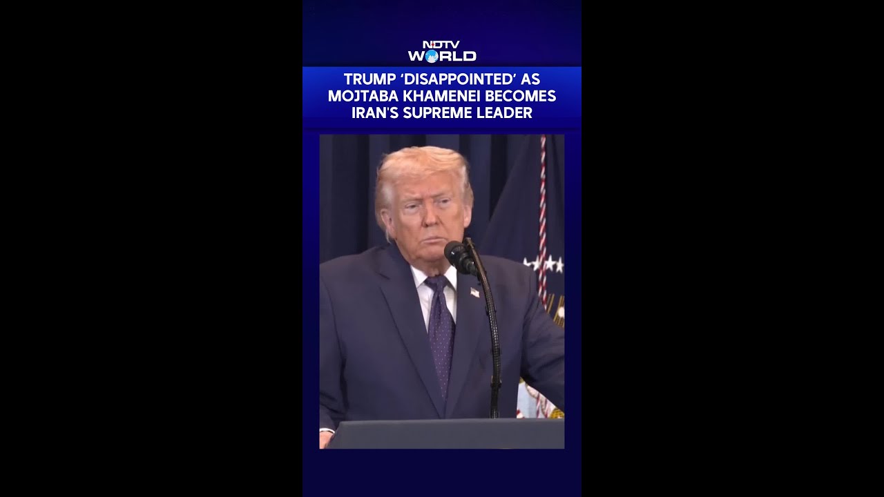 Trump Reacts To Mojtaba Khamenei's Elevation As Iran's New Supreme Leader, Says 'Disappointed'