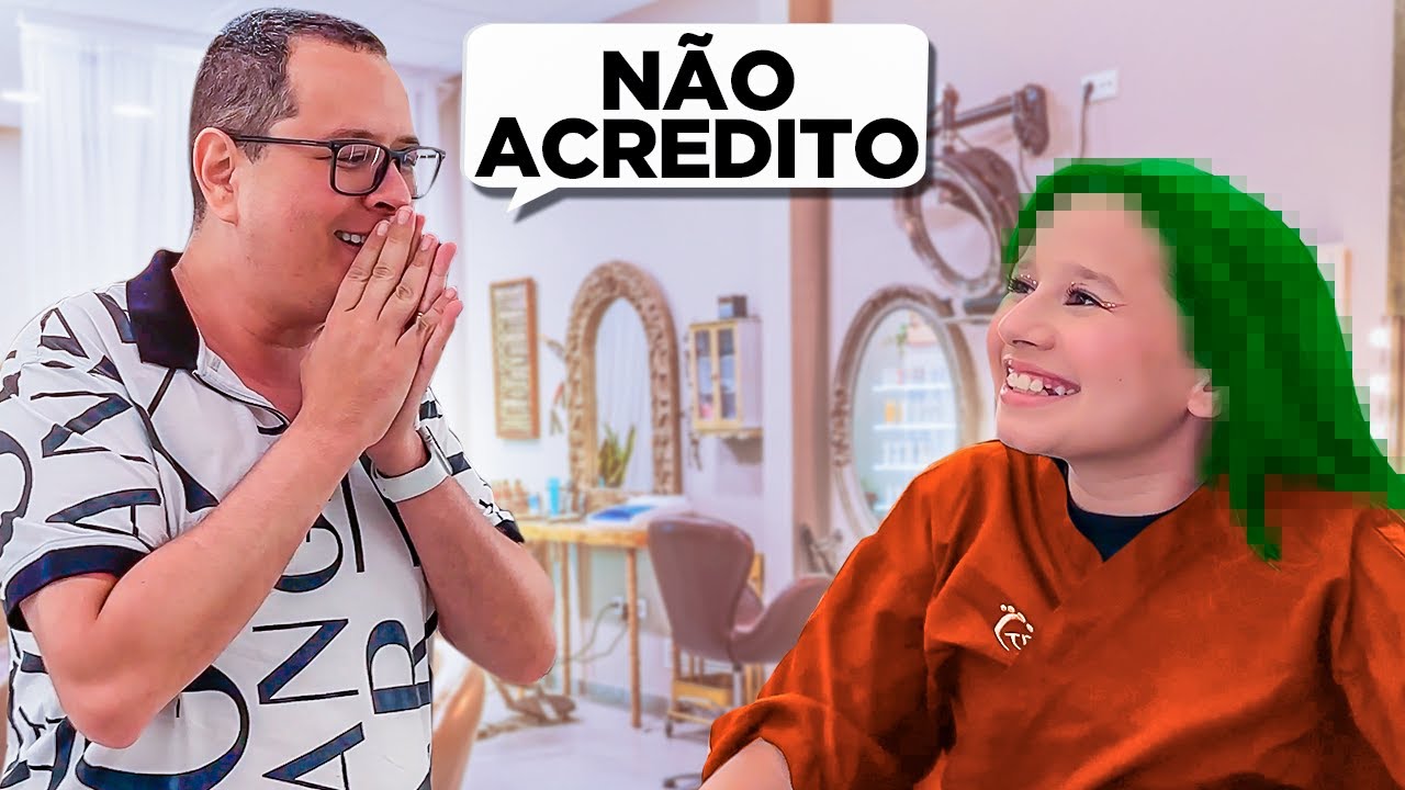 MEU PAI NÃO ACREDITOU NA COR QUE EU PINTEI MEU CABELO / Valentina Pontes