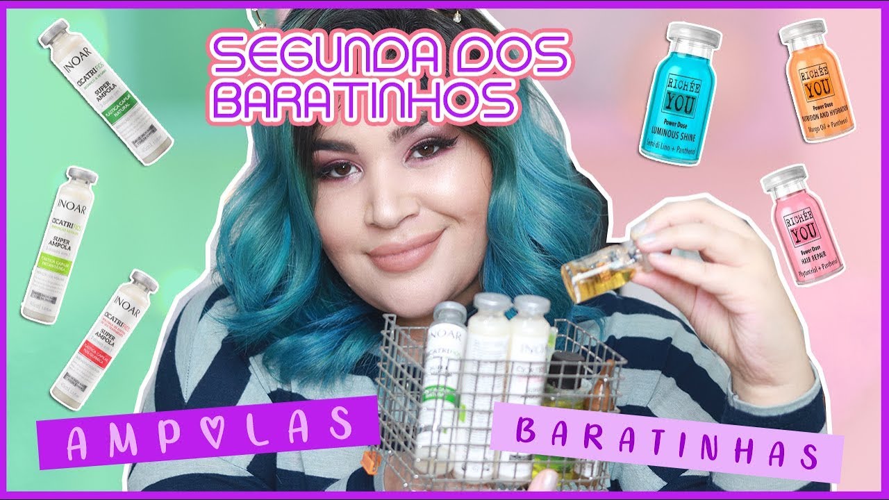 💕 A PARTIR DE 50 CENTAVOS, MELHORES AMPOLAS PARA CABELO [Segunda dos Baratinhos]