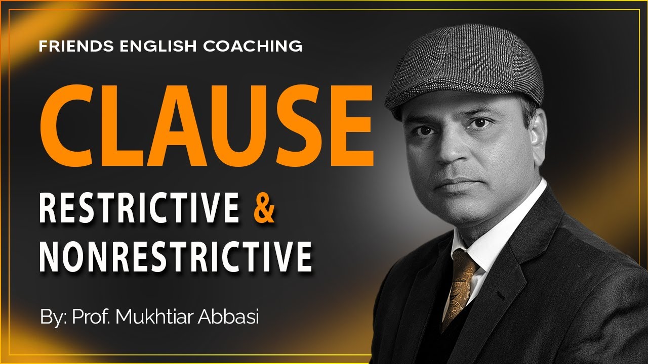 RESTRICTIVE & NON-RESTRICTIVE CLAUSE #grammar #kindsofclause #sentenceanditsparts