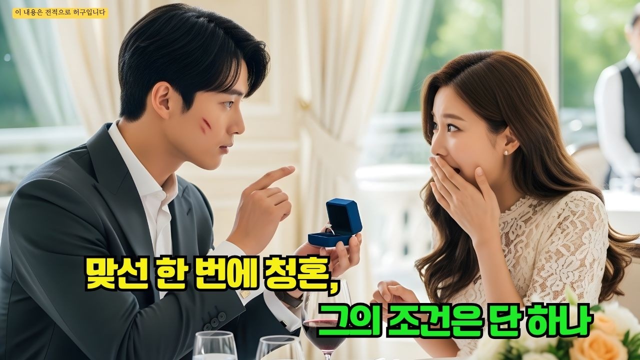 친구 대신 맞선에 나갔다가 냉혹한 CEO의 뺨을 때린 그녀, 그런데 그는 분노 대신 결혼반지를 내밀었다 “내가 알레르기 없이 만질 수 있는 유일한 여자, 절대 도망치지 마”