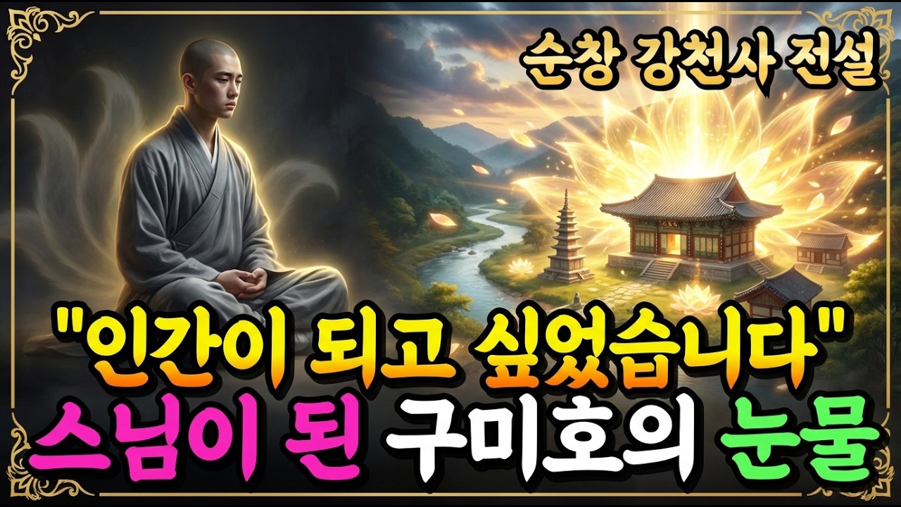 [불교이야기] 구미호가 스님이 되어 강천사에 왔다, 왜 밥을 먹지 않았을까?ㅣ순창 강천사 전설ㅣ자면서 듣는 불교이야기ㅣ불교소설