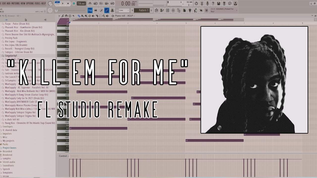 Dro Kenji (feat. KA$HDAMI) - KILL EM FOR ME instrumental (Re. prod by RusselL) (FLP)