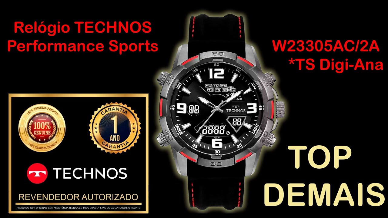 Relógio Masculino TECHNOS W23305AC/2A - New Look Time Relógios