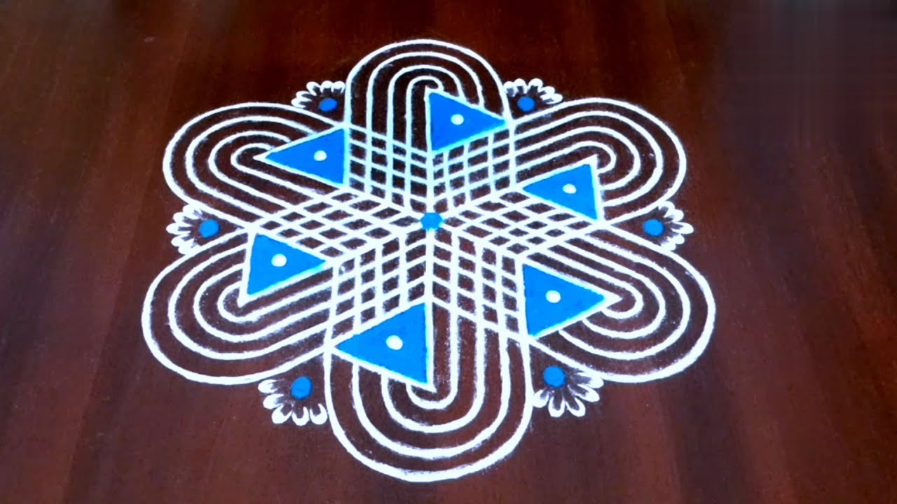 Easy cute traditional padi kolam designs # kolam design # easy rangoli # rangoli # muggulu...