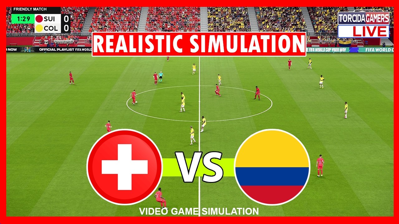 Switzerland vs Colombia | World Cup 2026 | Round of 16 | eFootball PES 2021 Simulation