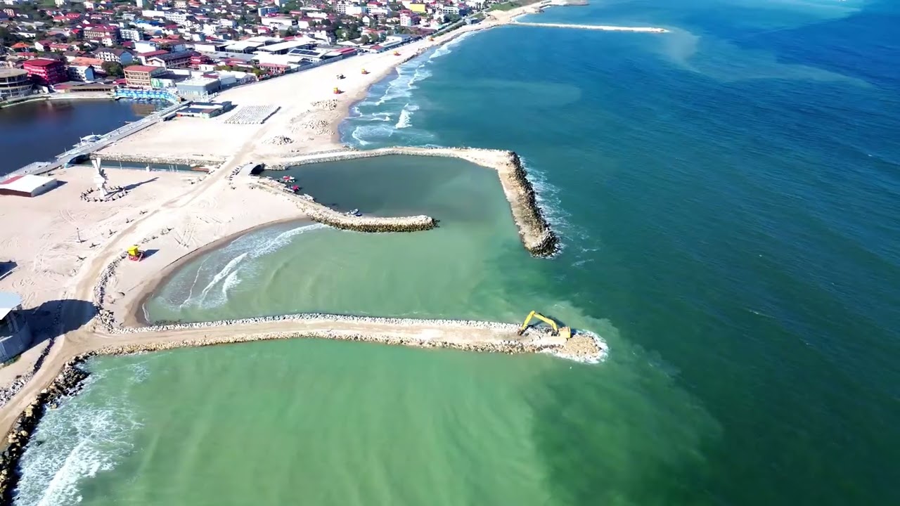 Reducerea eroziunii costiere lotul 6 Costinesti 20 octombrie 2024. #costinesti #infrastructura