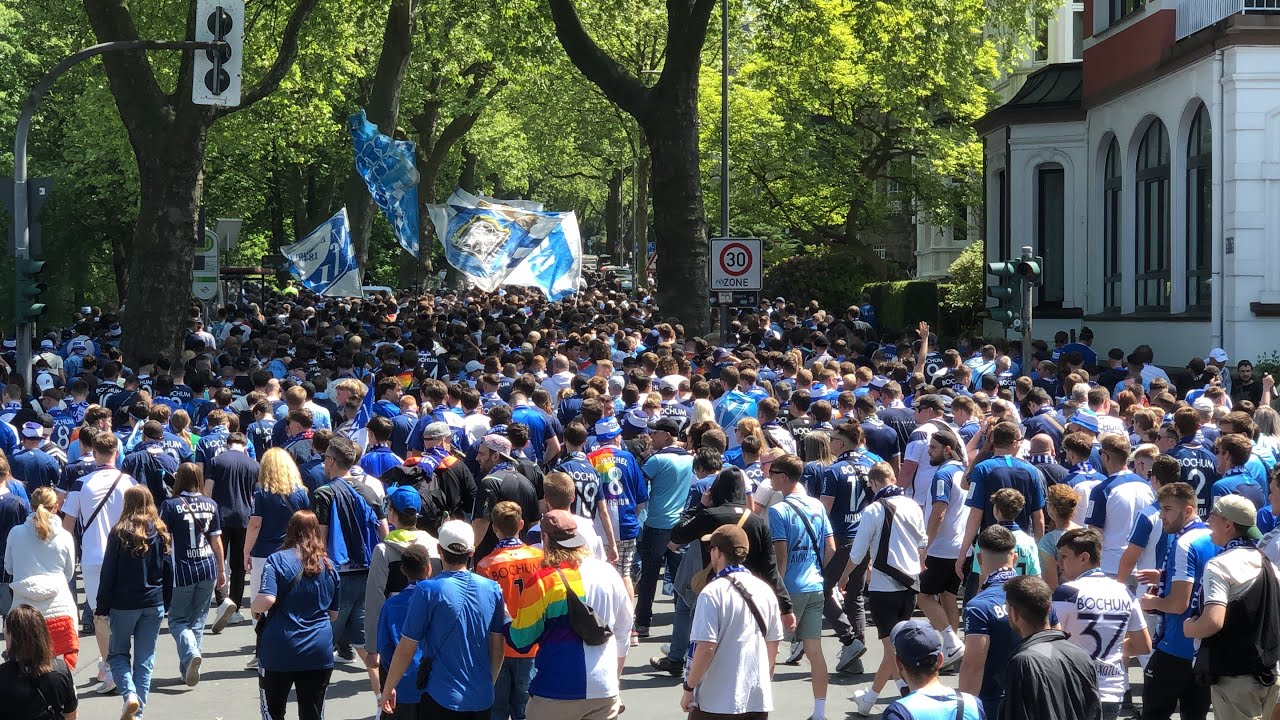 27. Mai 2023 VfL Bochum Fanmarsch ab Rathaus