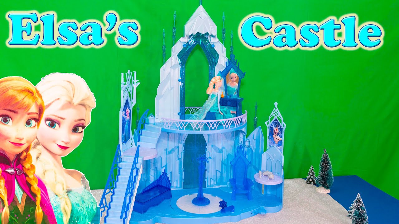 FROZEN ELSA Ice Castle Video Toy Review