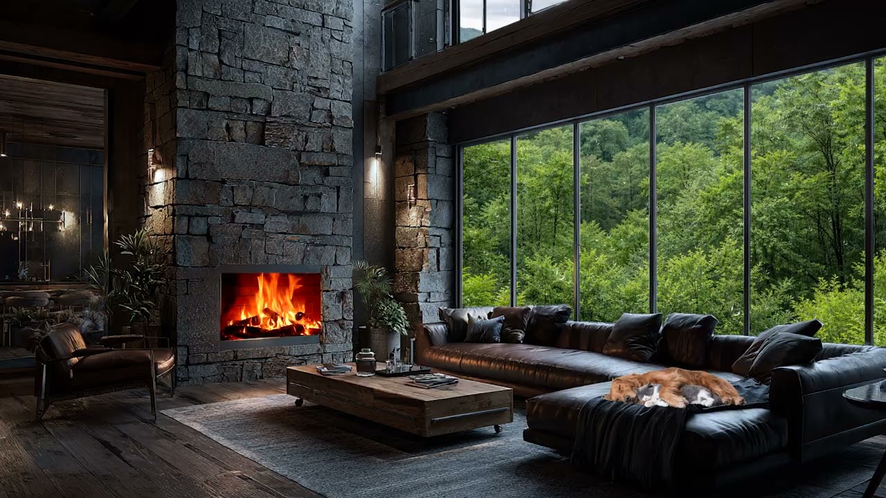 Warm Coffee & Rainy Window Sounds ☕🌧️ Relaxing Piano Music for Study 📚 Focus 💻 and Calm Sleep 🌙