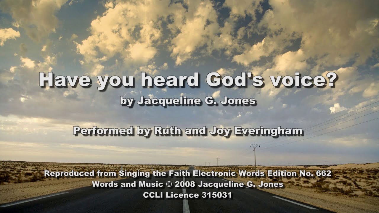 Have you heard God's voice? Lyric video (StF 662)