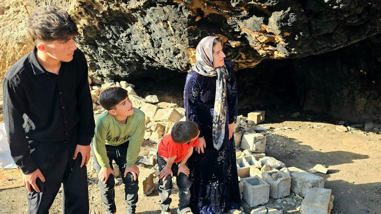 Nomadic family makes an unexpected discovery in a cave = 100% change