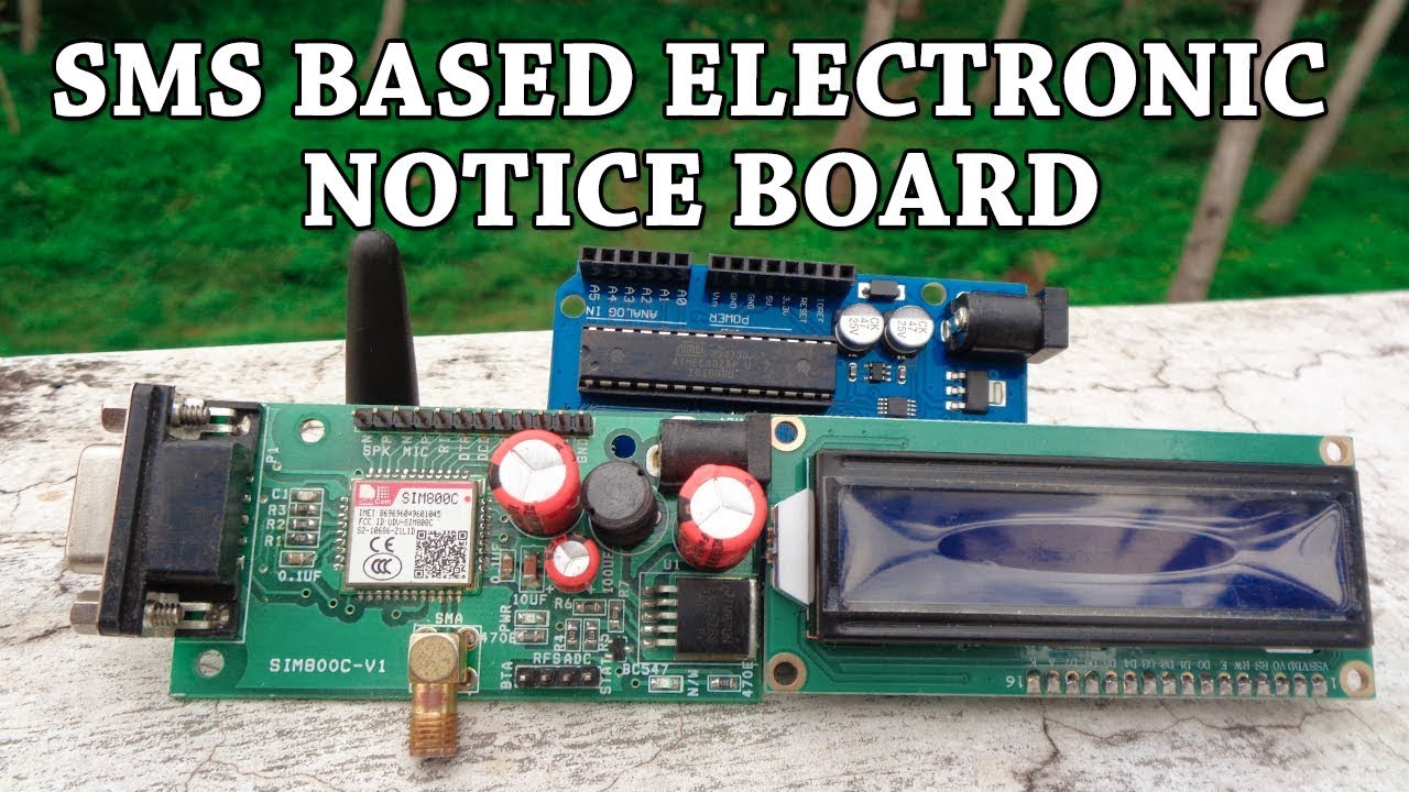Wireless Electronic Notice Board using GSM