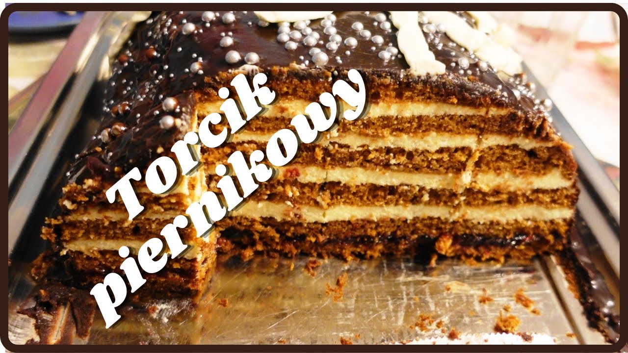 Tort piernikowy na Święta, na urodziny, super ciasto! Piernik kętrzyński z kremem z kaszy manny