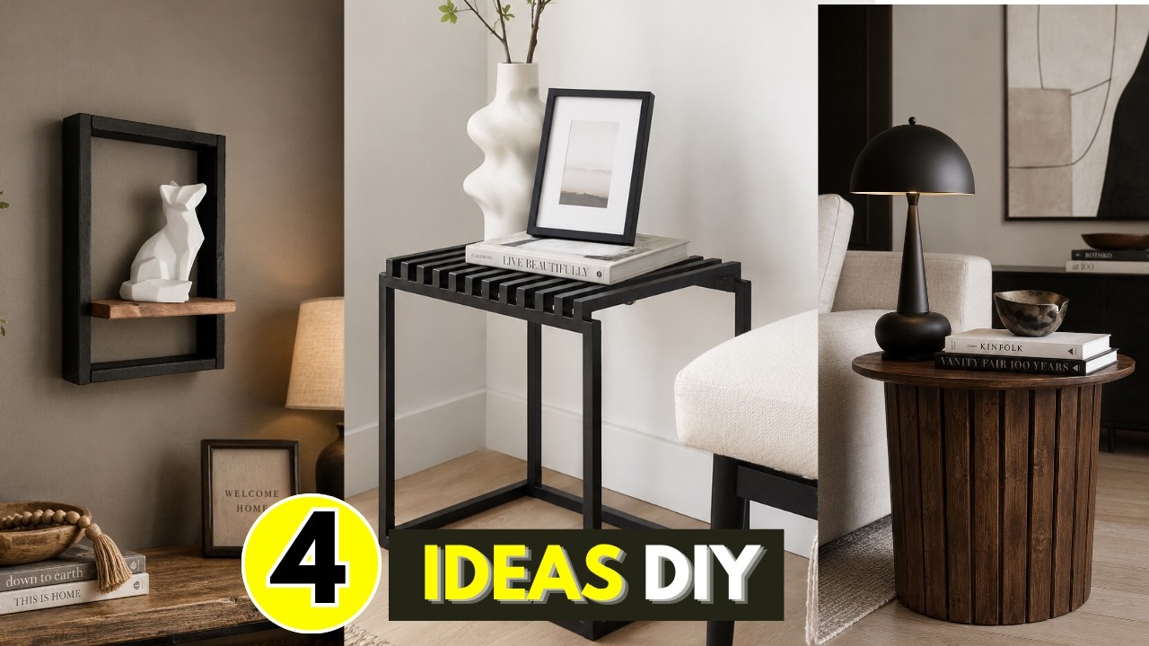 HAZLO TU MISMO : Decoraciones modernas para tu hogar con RETAZOS DE MADERA
