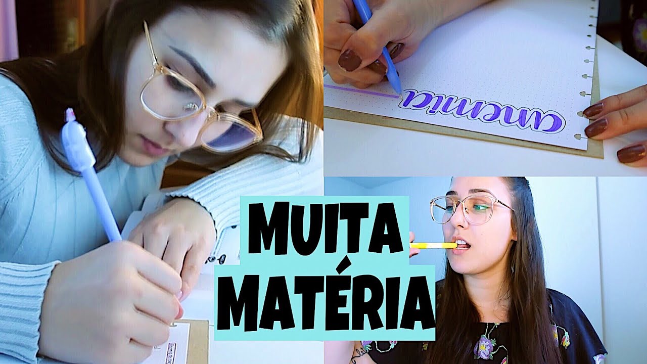 STUDY VLOG | Minha rotina com MUITA MATÉRIA + planejamento de estudos
