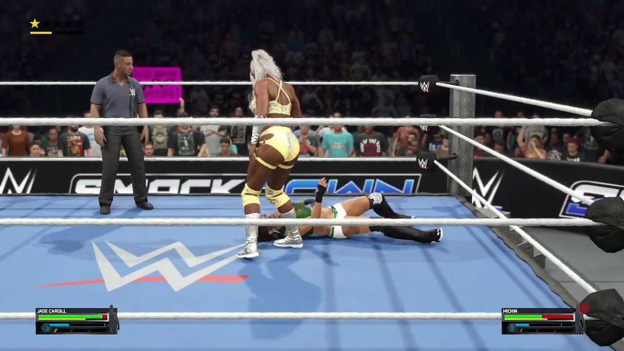WWE 2K25 Джейд Каргилл против Мичина