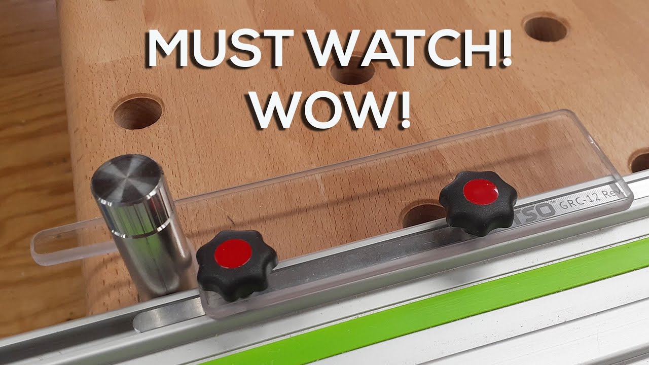 Tracksaw dog locks for use with TSO Festool Makita Triton Dave Stanton