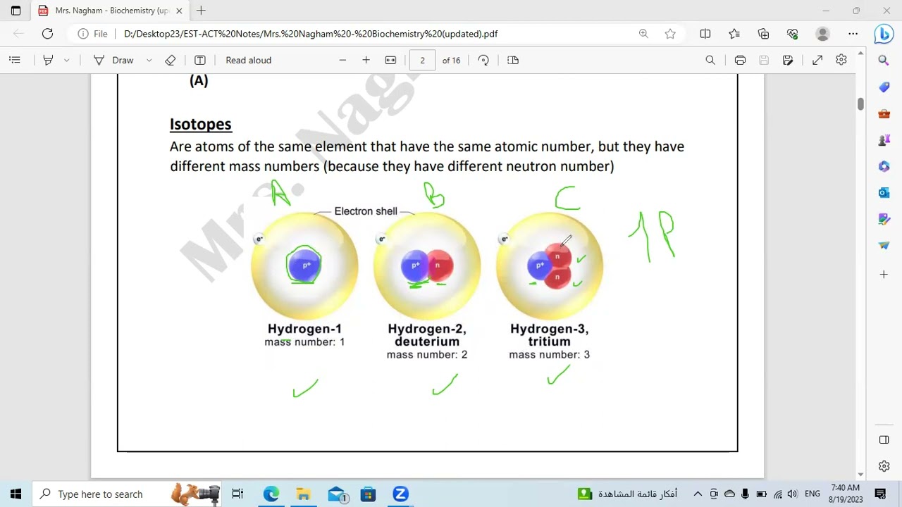 (EST - ACT - SAT) Biochemistry  P1