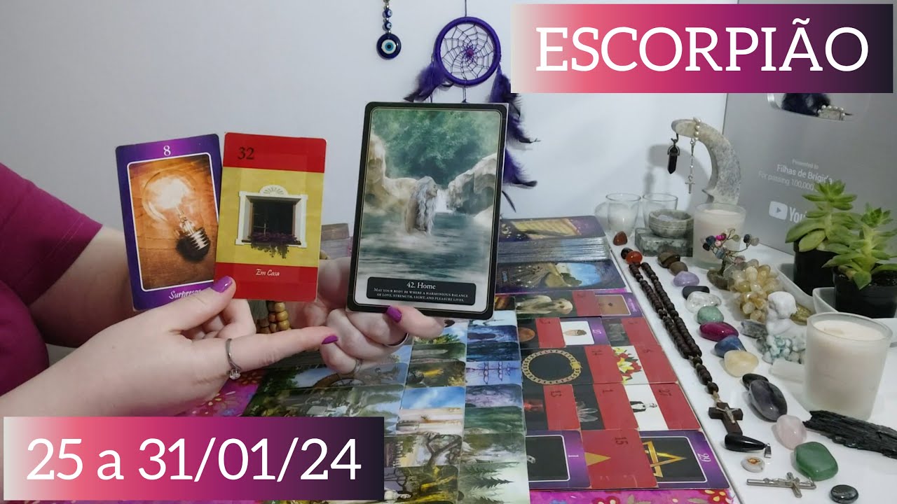 ♏ ESCORPIÃO ⦁ 25 a 31/01/24 ⦁ 🏡⚓🎭⚔️ NÃO MUDE NADA E VOCÊ VERÁ A MÁSCARA CAIR DIANTE DOS SEUS OLHOS.