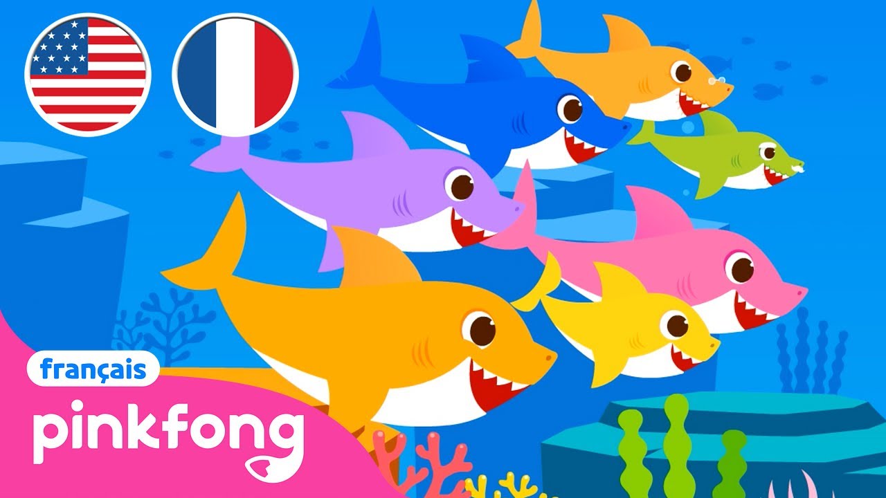 Baby Shark More en anglais et français | +Comptines | Pinkfong, Bébé Requin! Chansons pour Enfants