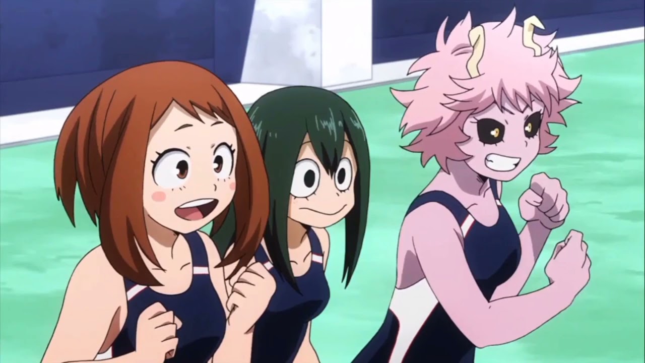 tsuyu and ochako moments (boku no hero)