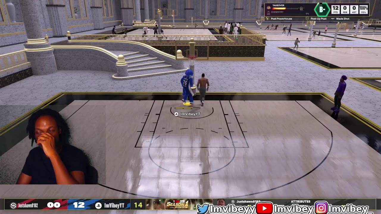 🔴BEST POST SCORER BUILD STREAKING 2K25 IN STAGE 1V1🔴