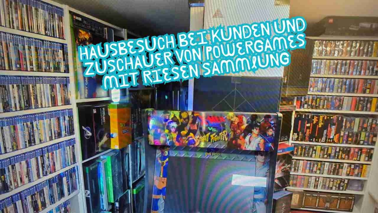 Hausbesuch bei Kunden und Youtubezuschauer Teil 2 Kunde von Powergames zeigt Mega Gamessammlung