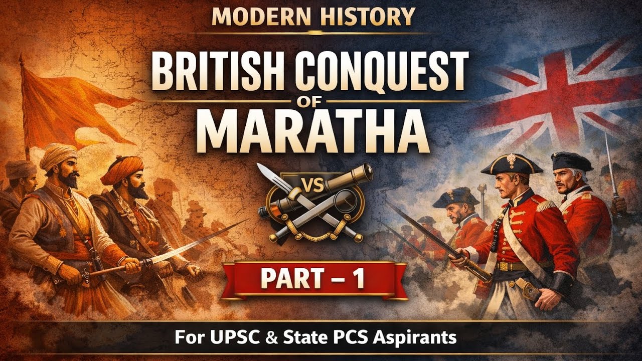 British Conquest of Maratha | Part 1 | Background & Causes | Modern History UPSC