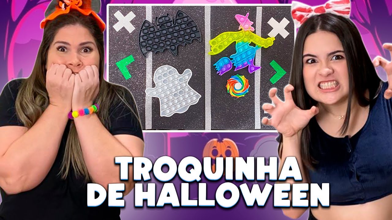 TROCA DE FIDGET TOYS de HALLOWEN * AUMENTAMOS NOSSA COLEÇÃO!