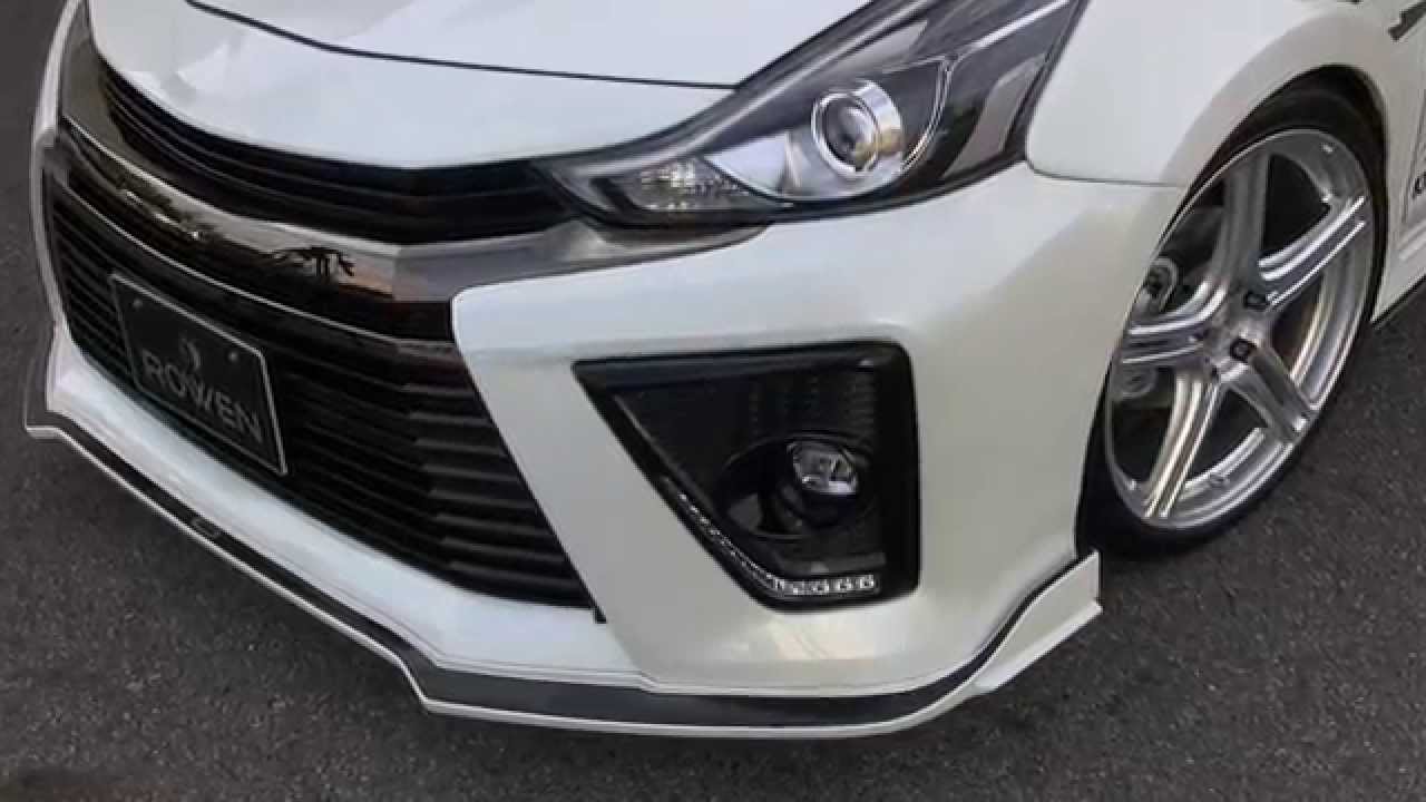 TOYOTA PRIUS α G's BodyKit & Exhaust System by Rowen Japan.