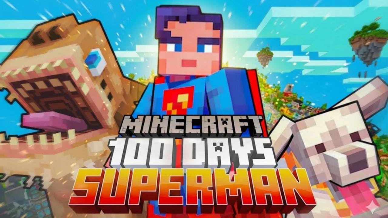 I Survived 100 Days as Superman in Minecraft Hardcore