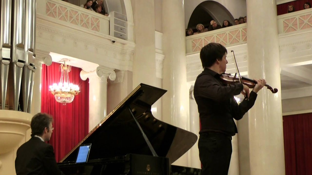 Joshua Bell plays Pablo Sarasate. St. Petersburg, 2012.