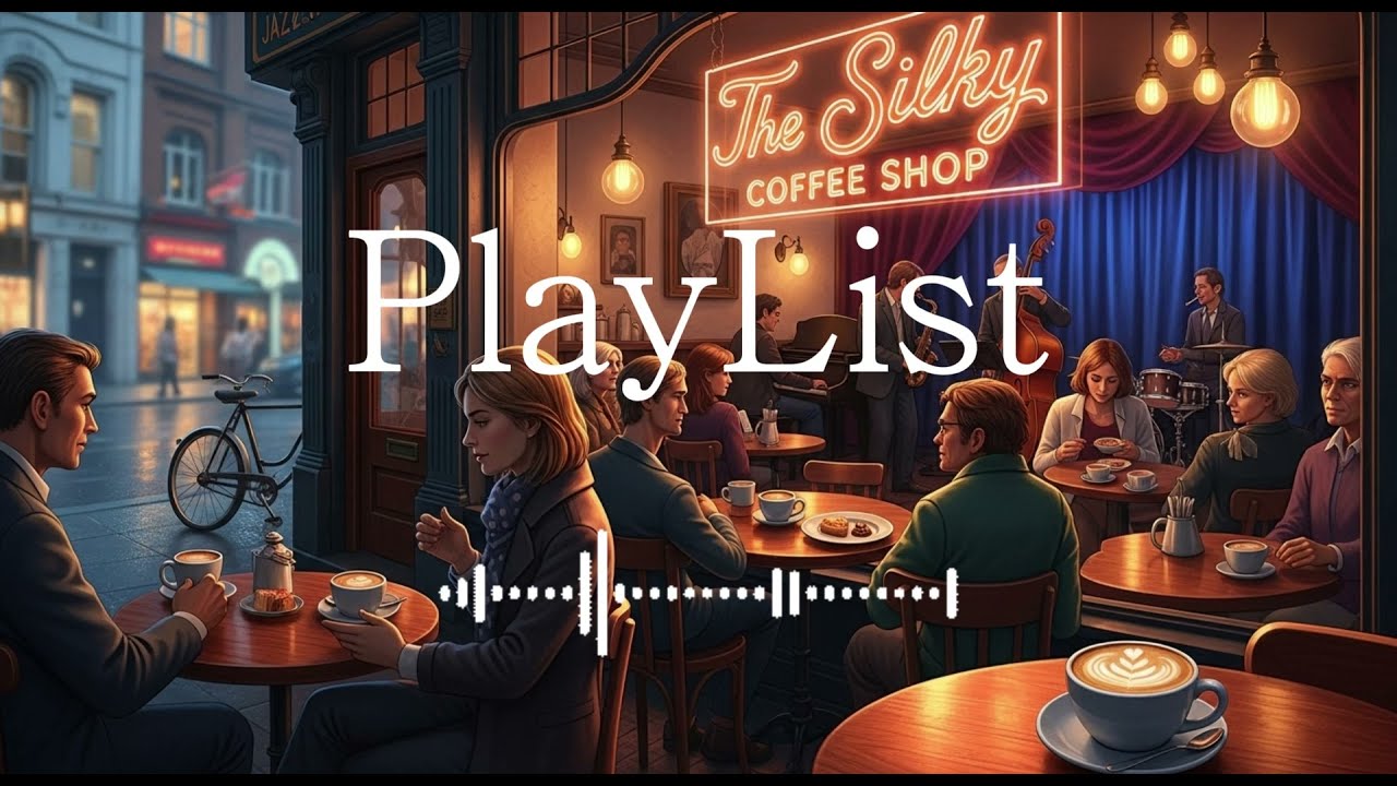 Silky Coffee Shop Café Jazz ☕️ Background Music for Study & Work (카페 재즈 감성 작업 BGM) | MidnightDesk