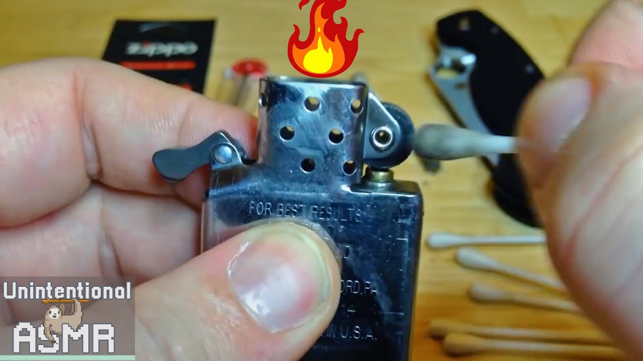 Unintentional ASMR 🔥 Relaxing Zippo Lighter Review & Maintenance (Compilation)