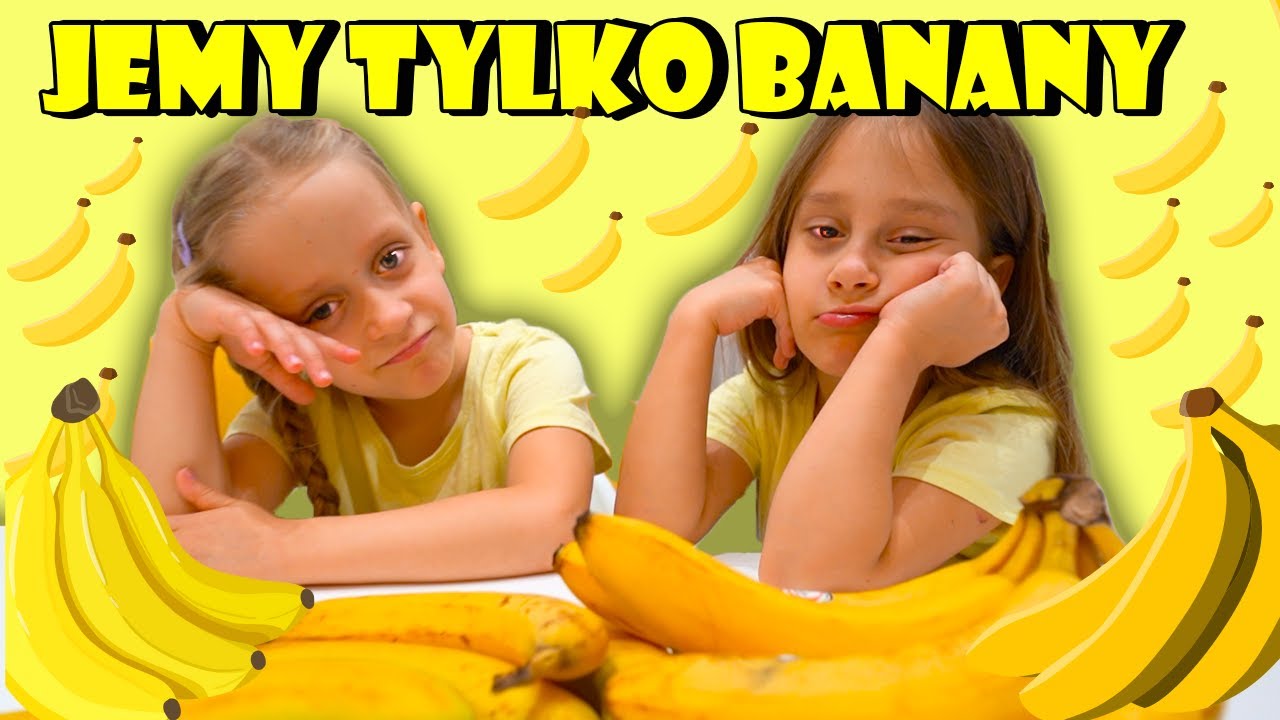 CAŁY DZIEŃ JEMY TYLKO BANANY CHALLENGE 😊 NELA I LILA TWINS STORY