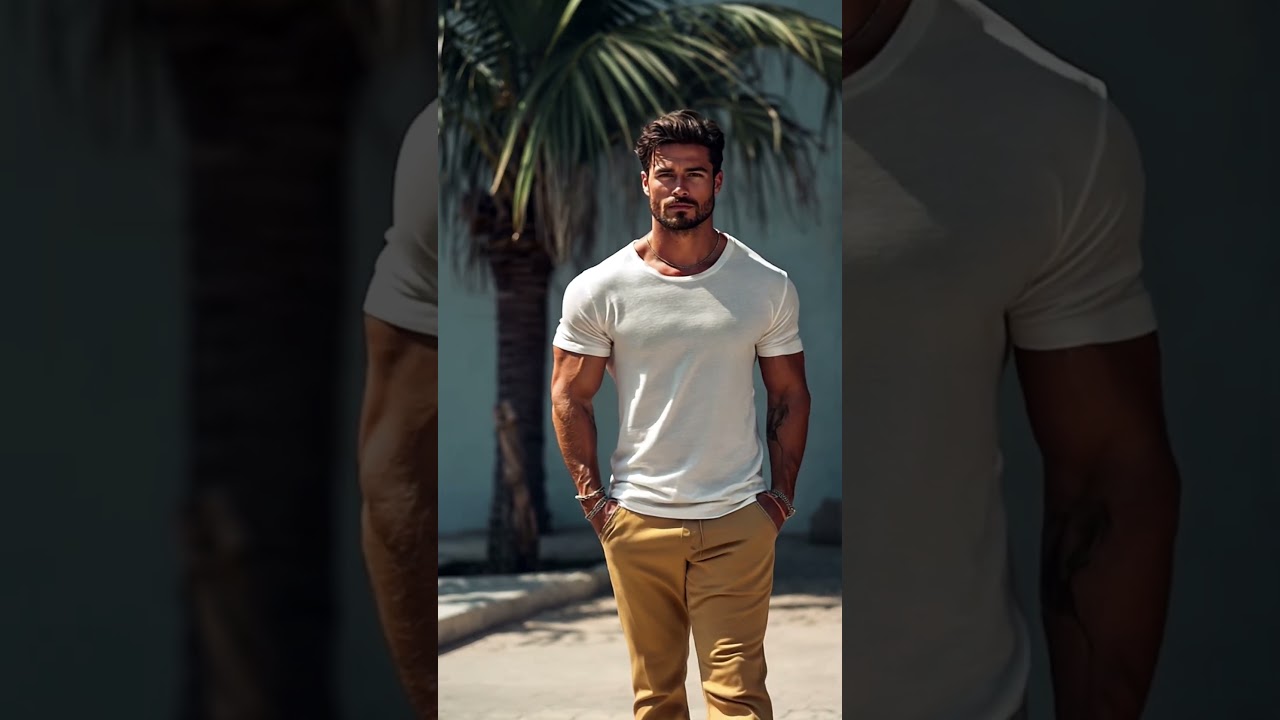 Men's Casual Cotton Round Neck Slim Fit Short Sleeve T-Shirt.#tshirtdesign #menswear #ootd #fyp