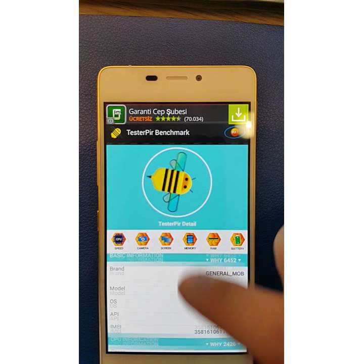 General Mobile discovery air  testerpir benchmark