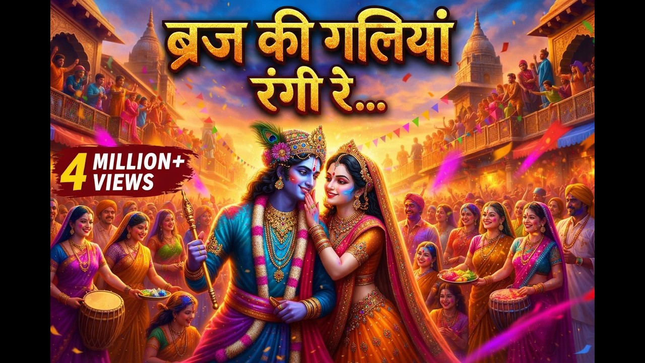 Braj ki galiyan Rangi re ब्रज की गलियाँ रंगी रे |  होली भजन 2026 | Barsana Holi   Braj Ki Holi Song