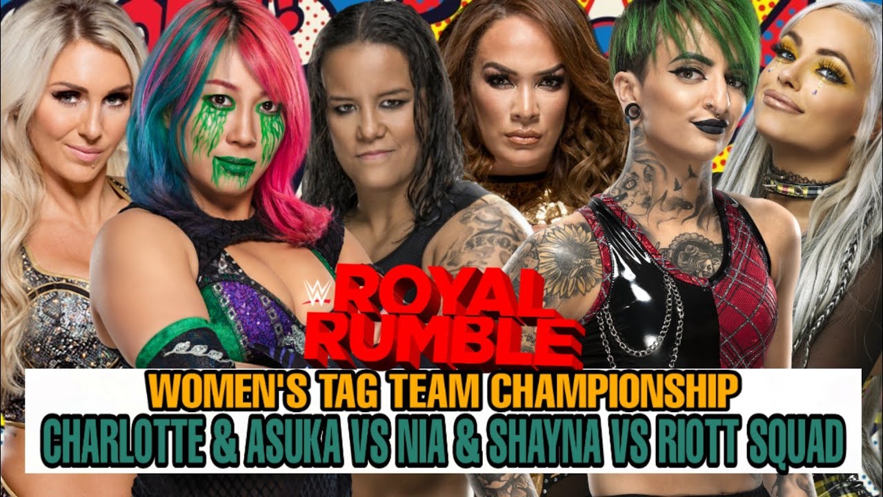 WWE 2K20 ROYAL RUMBLE 2021 RIOTT SQUAD VS NIA & SHAYNA VS ASUKA & CHARLOTTE