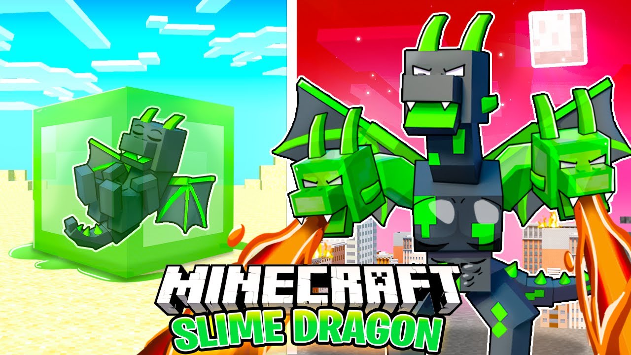 Я выжил 100 дней в облике СЛИЗЕВОГО ДРАКОНА в ХАРДКОРНОМ Minecraft!