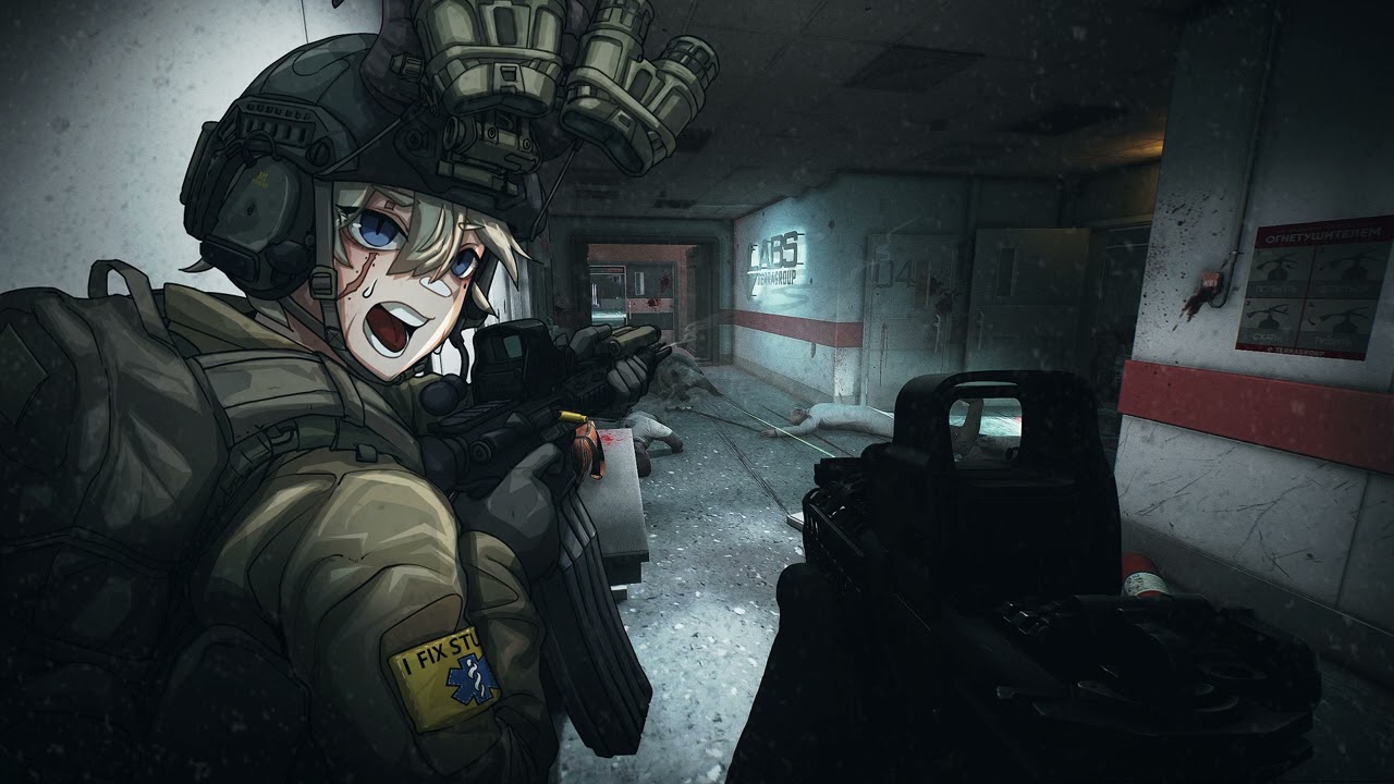 Sudno (Судно) but you're pinned down by zombies in Terragroup lab