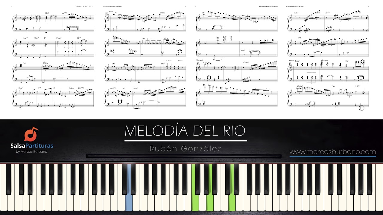 🎹 Melodia Del Rio - (Ruben Gonzalez) Video Tutorial - Piano Nota a Nota Pdf + Midi + Backing Track